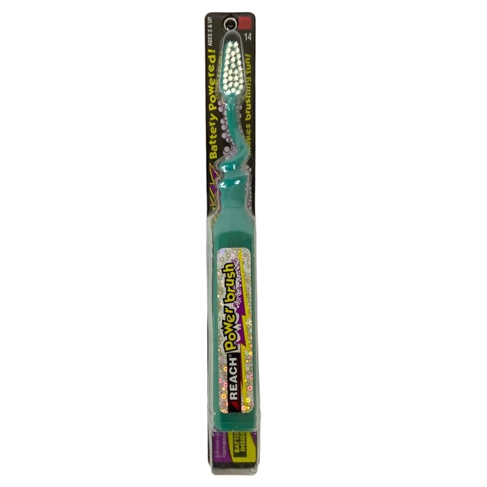 Vintage Reach Power Brush Battery-Powered Kids Toothbrush Soft Bristles 1998